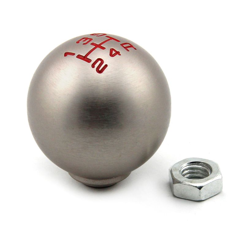 Round Aluminum Alloy Manual Shift Knob Modification Gear Head 5 Lever Speed W91F