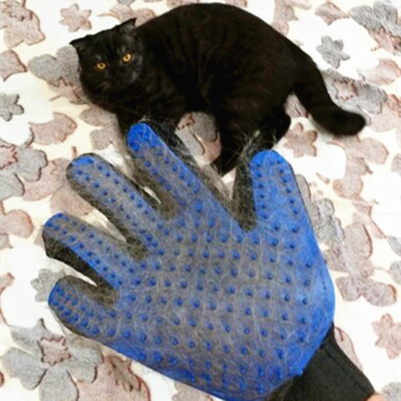 Pet Grooming Handschoen Voor Katten Accessoires Gereedschap wol Kam Borstel Kat Grooming Deshedding Borstel Vinger Handschoen Voor Dieren Haar Schoon