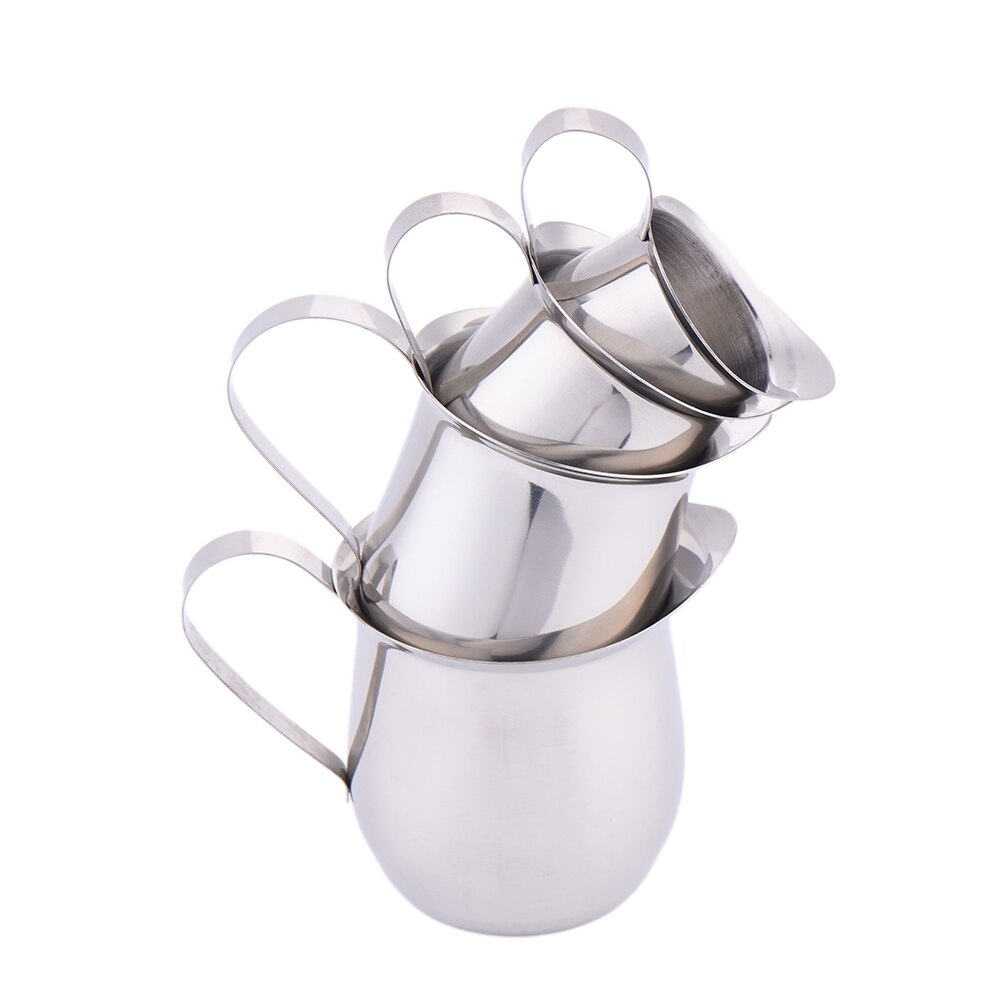Rvs Melk Cup Gecondenseerde Melk Cup Mini Drum-Vorm Cup Koffie Delen Mok Voor Saus Siroop Container
