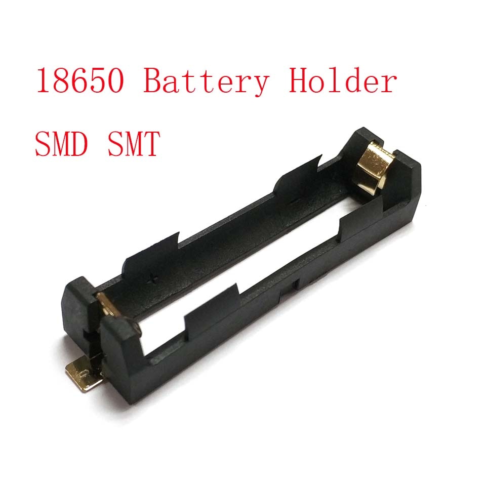 1Pcs 1X18650 Batterij Houder Smd Smt Batterij Doos Met Brons Pins Uitstralende Batterij Shell Warmte Houder