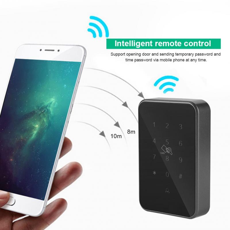 Intelligent adgang smart lås smartphone app bluetooth kontrol glasdør adgangskontrol fremmøde garderobeskabe dørlås candado