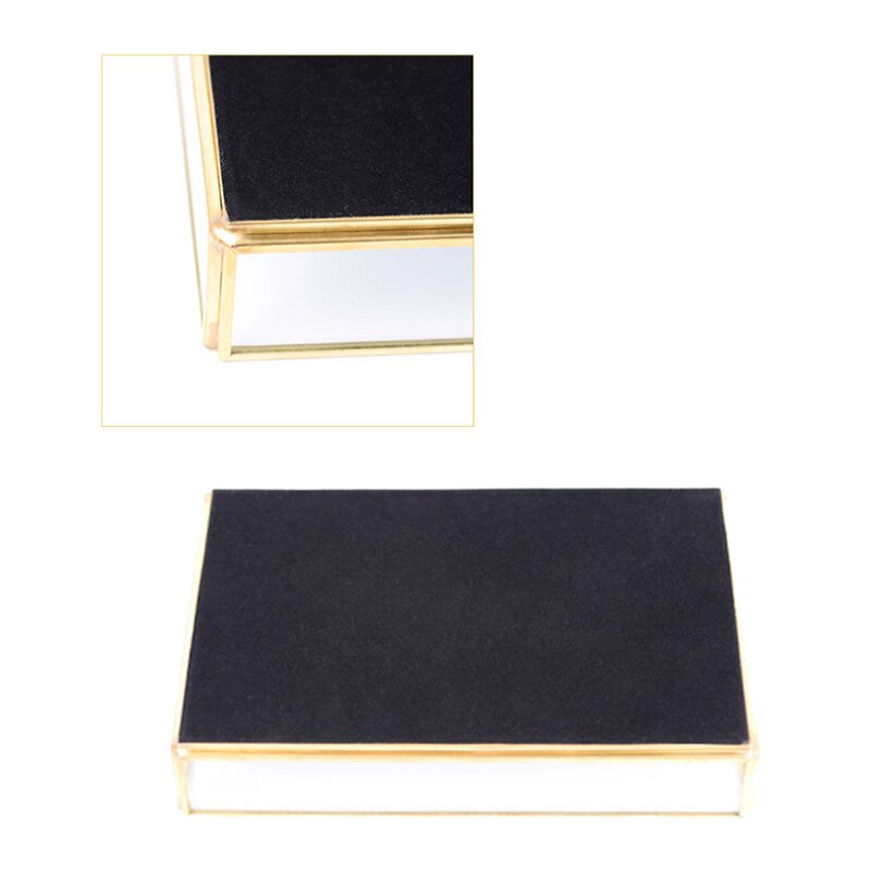 Bandeja dorada de espejo rectangular para Perfume, joyería, cosméticos, maquillaje, revistas y más, bandeja decorativa para Vani