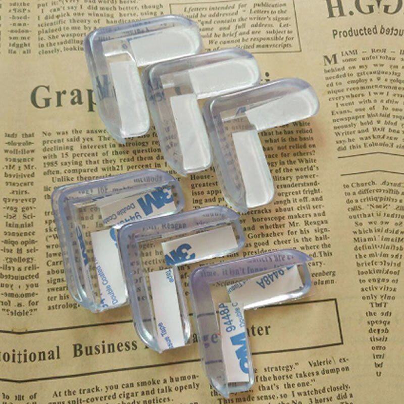 Protector de esquina para bebé, vidrio Protector de PVC, ángulo de protección transparente, parachoques de seguridad para niños