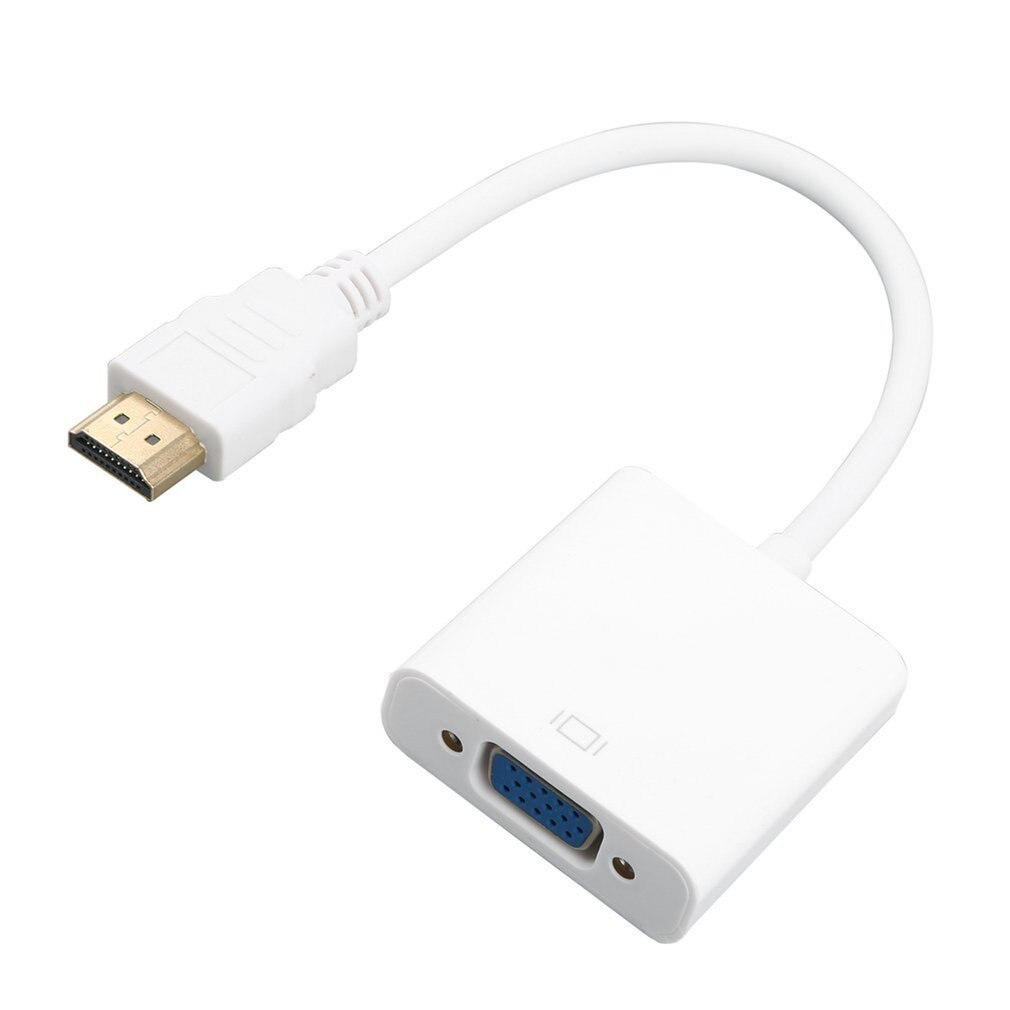 Hdmi Male Naar Vga Vrouwelijke 1080P Video Kabel Hdtv Pc Cord Converter Hdmi Naar Vga Adapter Kabel Hdmi Naar vga Kabel Wit: Default Title