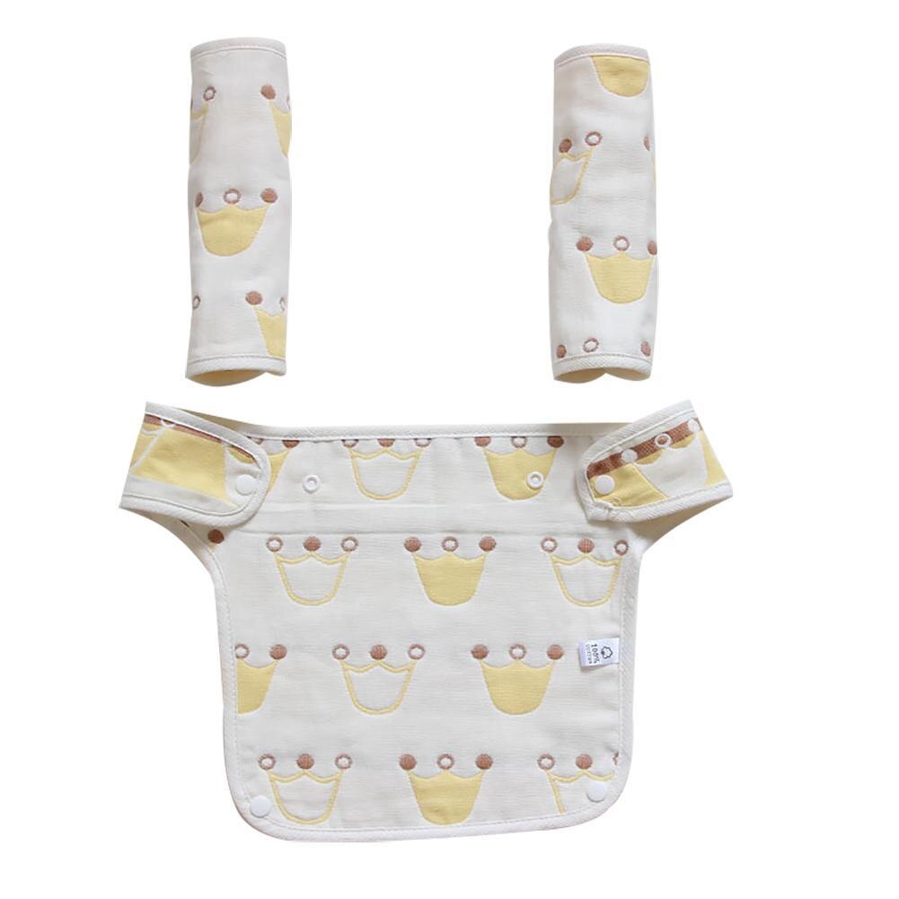 3 teile/satz Baby Taille Hocker Sabbern Zahnen Reversible Baumwolle Pad Multi-funktion Baby Strap Abendessen Bib: gf0171105