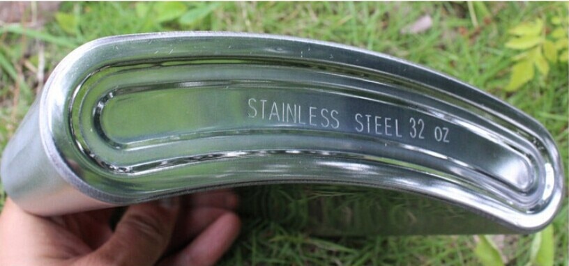 Belt Portable thick Stainless Steel 32oz Hip Flasks wine kettle travel Drinkware flagon leather cover pocket wine Bottle