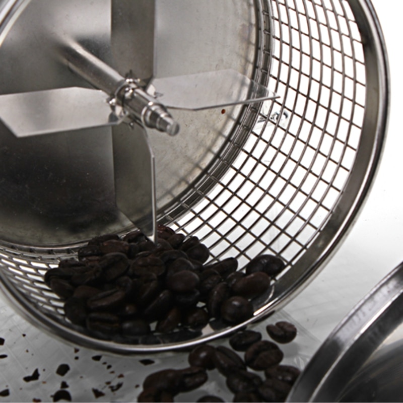 BETOHE Handle Coffee Bean Baked Machine Manual Beans Roaster Mini Baking Maker DIY Small Stainless Steel Rollers