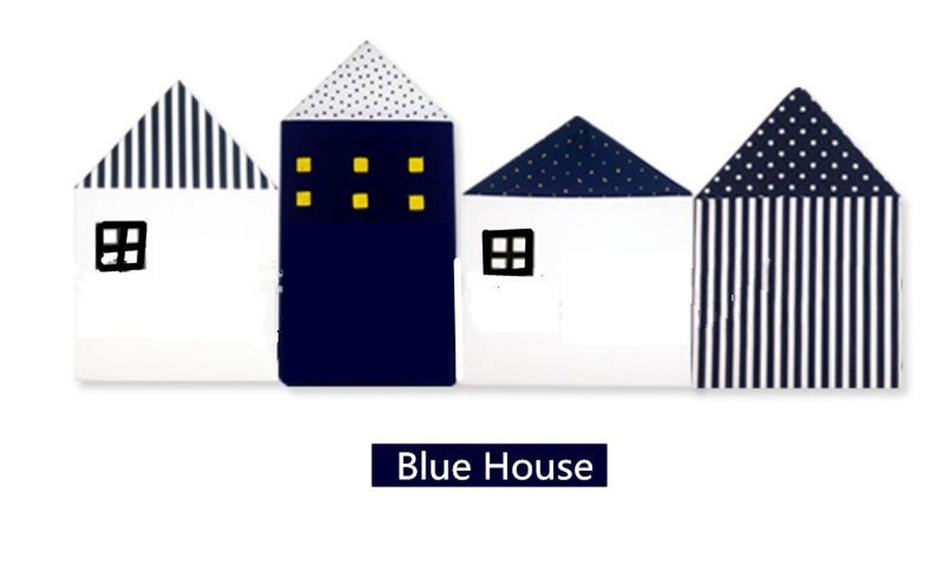 Clôture de lit de petite maison nordique, pare-choc de Protection pour berceau, garde-corps amovible et lavable, décoration de chambre d&#39;enfants: Style 3