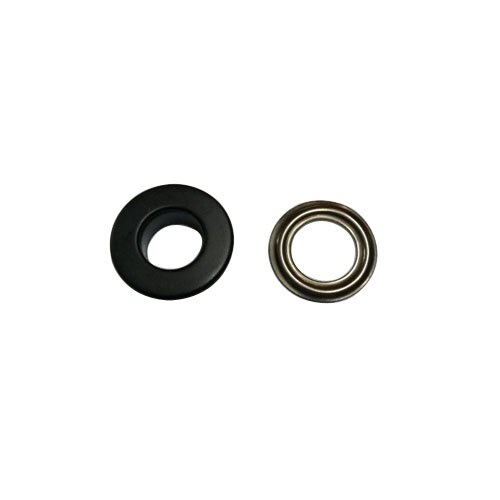 100sets/lot No Sew metal brass eyelets with washer 8mm*16mm round flat metal grommets 4color: Matte black