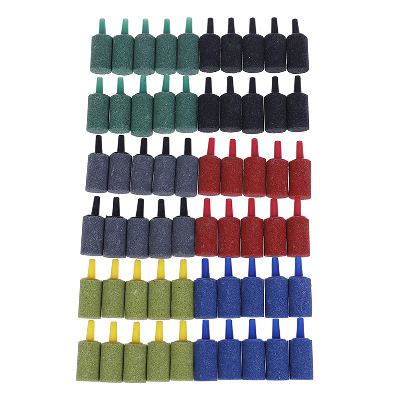 10 sztuk/zestaw dekoracja akwarium cylinder bańka napowietrzanie aerator kamień napowietrzający robić akwarium dostaw ryb