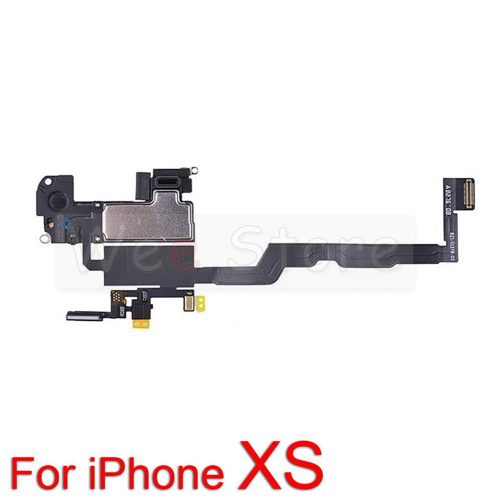 Oryginalna górna słuchawka dla iPhone 11 12 zawodowiec Max mini X XR Xs Max czujnik zbliżeniowy przednia słuchawka głośnik douszny przewód kabel Części: For iPhone Xs