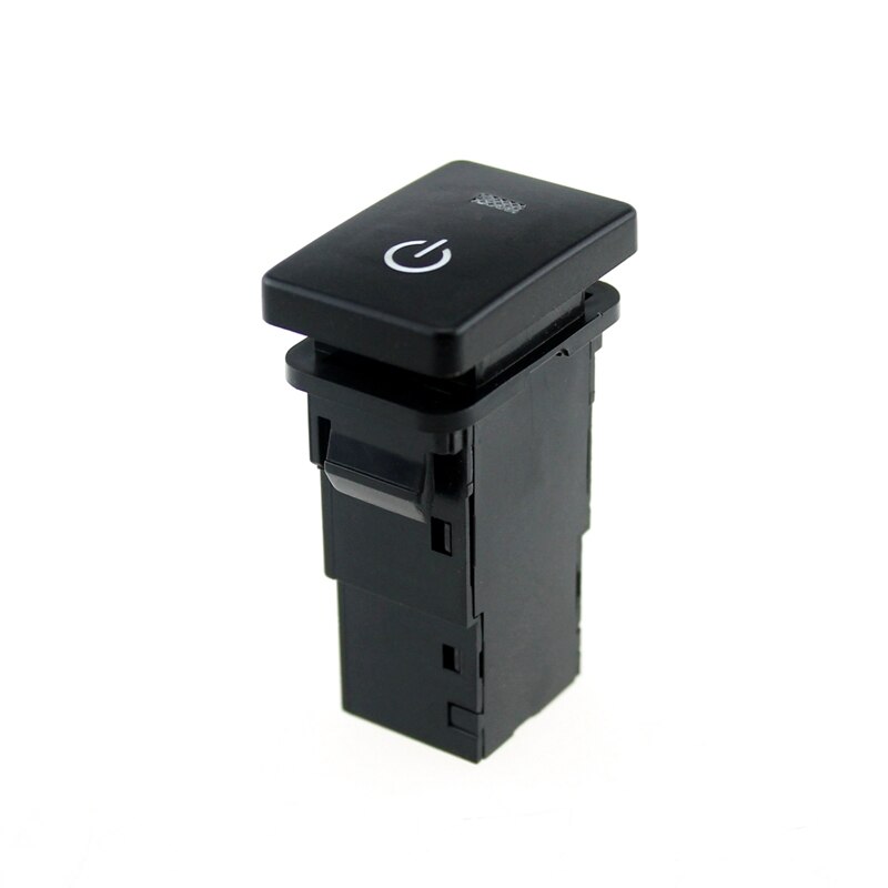 12V Car Switch Starting Pattern Push Button with 15cm Cable for Toyota Camry Yaris Corolla Vios Reiz Prado - Blue Light