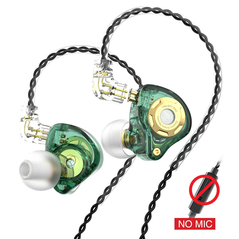 TRN MT1 Pro HIFI In Ear Earphone DJ Monitor Earphones Earbud Dynamic Sport Noise Cancelling IEM Headset TRN X7TA1ST1 For KZ Fiio: Greennomic