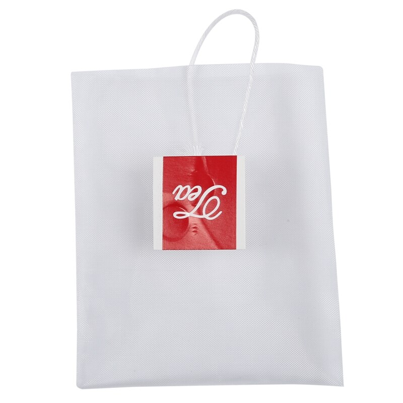 1000Pcs5.5 X 7Cm Pyramid Tea Bag Filter Nylon Tea Bag Single String Label Transparent Empty Tea Bag