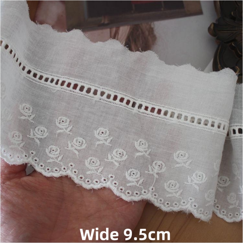 5 Yards/lot Katoen Borduren Kant trim stof, DIY Kleding Gordijn Naaien Materiaal Hulp Materiaal RS4679: Antiek Messing