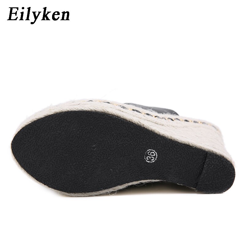 Eilyken Super Hoge Vrouwen Zomer Wig Sandalen Vrouwelijke Platform Mode Hoge Hak Sandalen Open Teen Dames Schoenen Maat 35-42