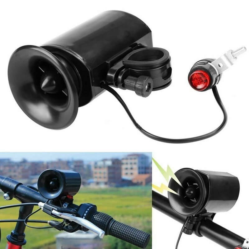 Multifunktions 6 Geräusche Alarm Lautsprecher Ultra-laut Fahrrad Fahrrad Wasserdichte Elektronische Glocke Horn Sirene