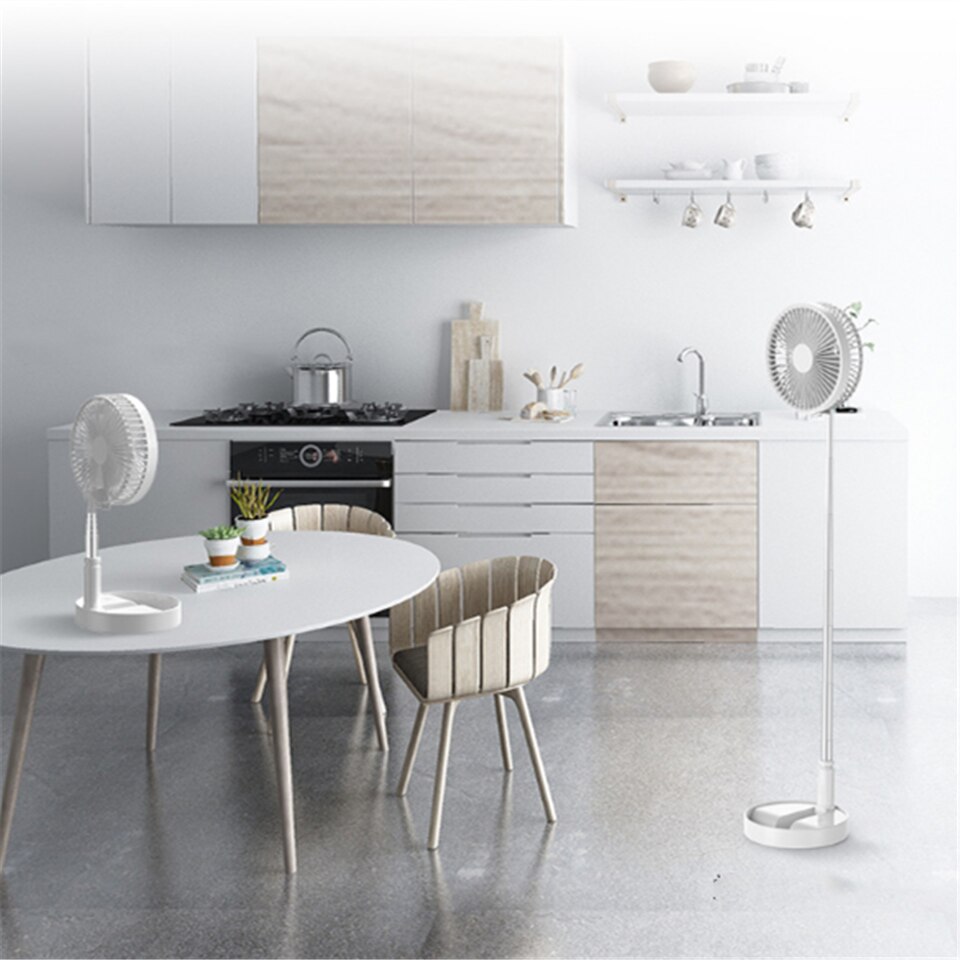 Desk Floor and Table Fan Air Circulator Fan Portable Travel Mini Fans Battery Operated or USB Powered Adjustable Height 4 Speed