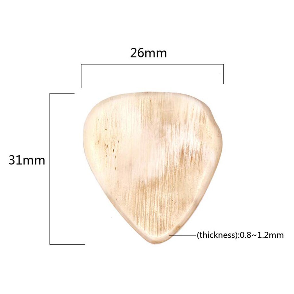 3 Pcs Gekleurde Gitaar Pick Hoorn Gitaar Pick 31 Mm Handgemaakte Hoorn Snaarinstrumenten Voor Akoestische Folk Gitaar