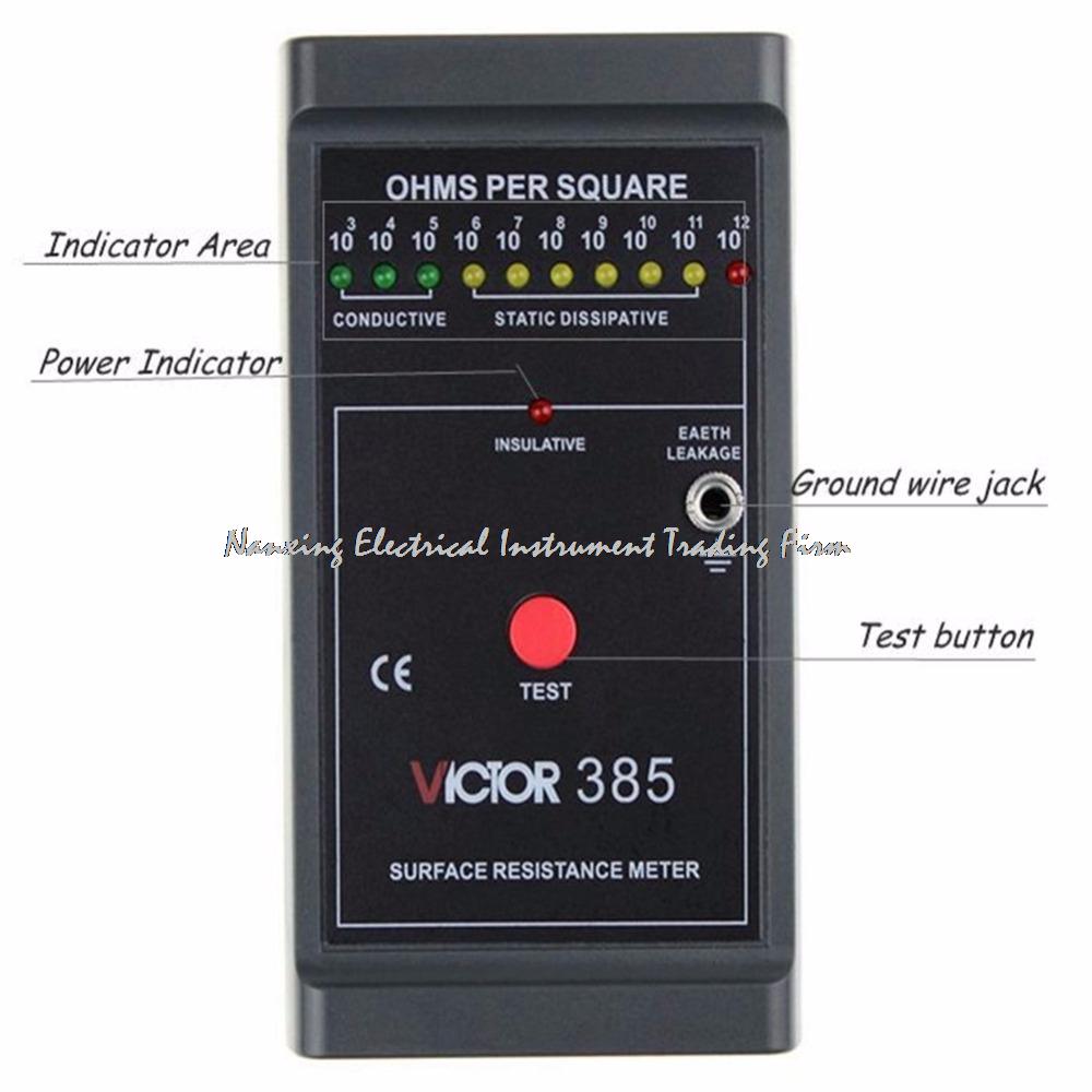 Fast VICTOR Surface resistance tester,ESD Tester/Victor surface resistance tester VICTOR 385 LOWER OHMS METER