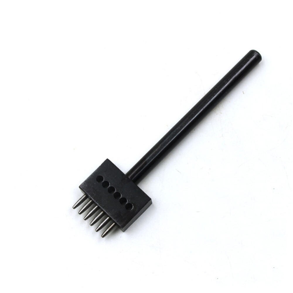 Ceinture acier losange 4/5mm 2/4/6 dents en cuir artisanat outils trou burin Graving couture poinçon outils Kit bricolage trou: 4mm 6