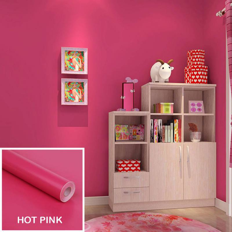 auto-adhésif couleur unie PVC papier peint rouleau Peel Stick amovible étanche autocollant Mural stickers Art Mural tiroir armoire: 10