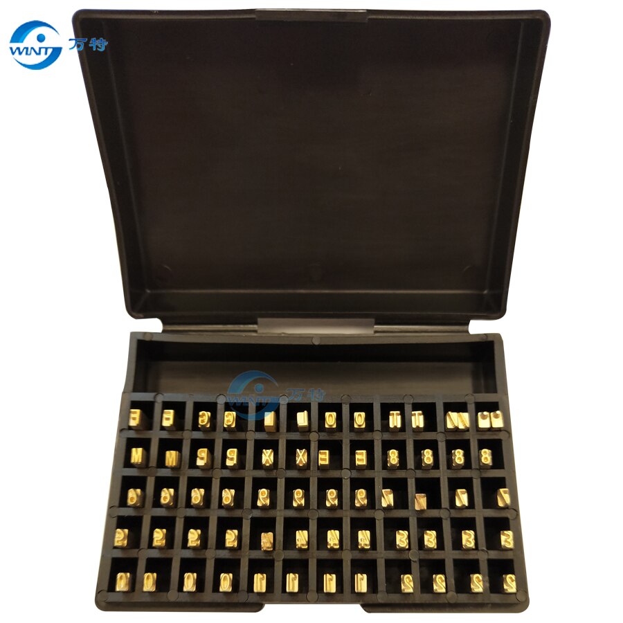 2*3*15mm, Heißer stanzen buchstaben und zahlen, Kupfer, Datum, metall schreibmaschine für codierung maschine Datum Code drucker