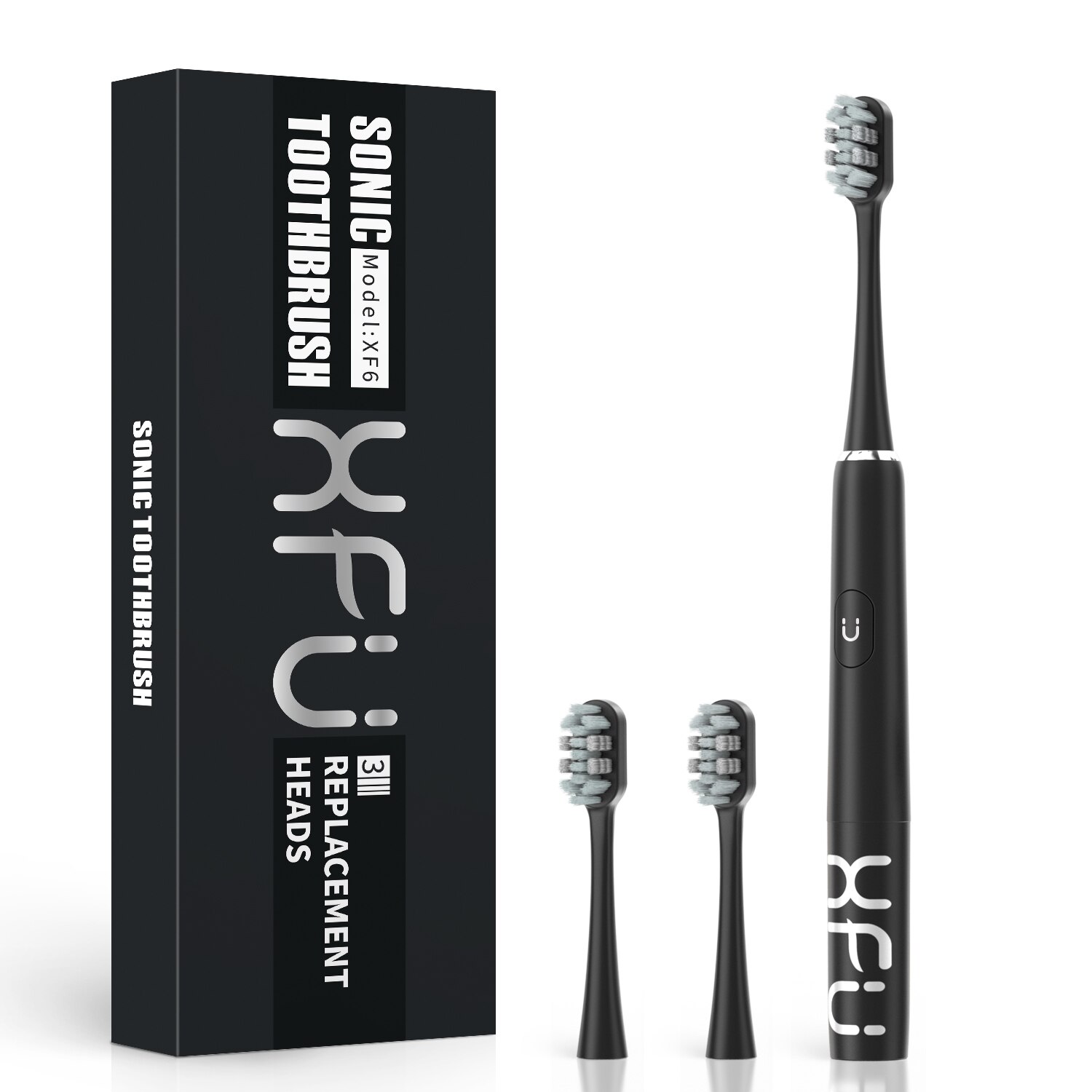 Seago Newest Sonic Electric Toothbrush 24000 Times/Min Vibration Stronger Clean 2 Mins Timer AA Battery Power Tooth Brush: Black