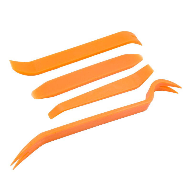 Universal Auto Plastic Fastener Clip For All Cars Dashboard DVD CD Console Panel Trim Metal Rivet: 4Pcs Tools