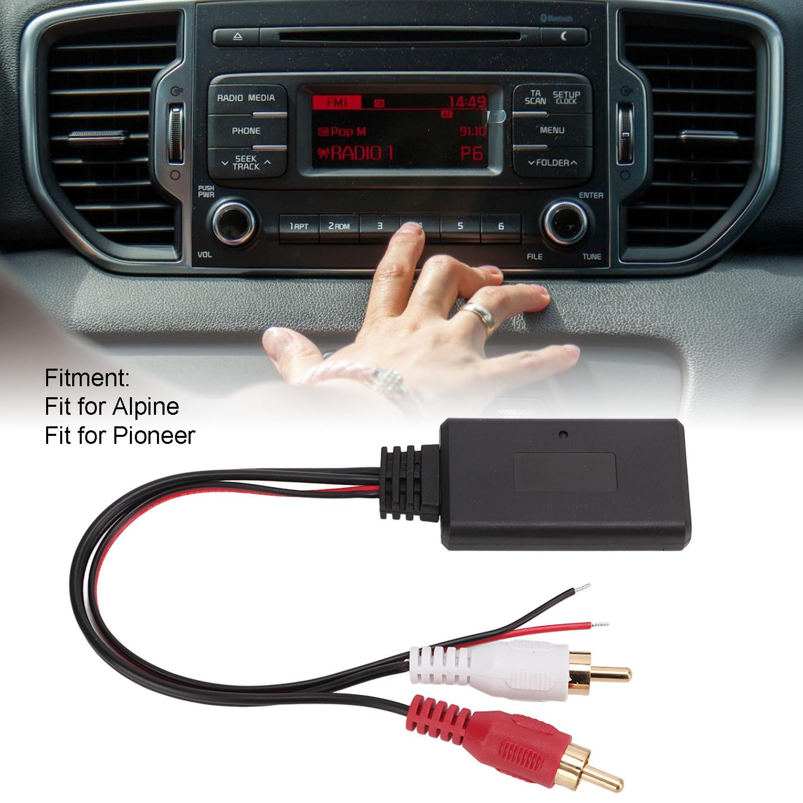RCA Aux Audio Adapter ABS Car Bluetooth Wireless Module for pioneer