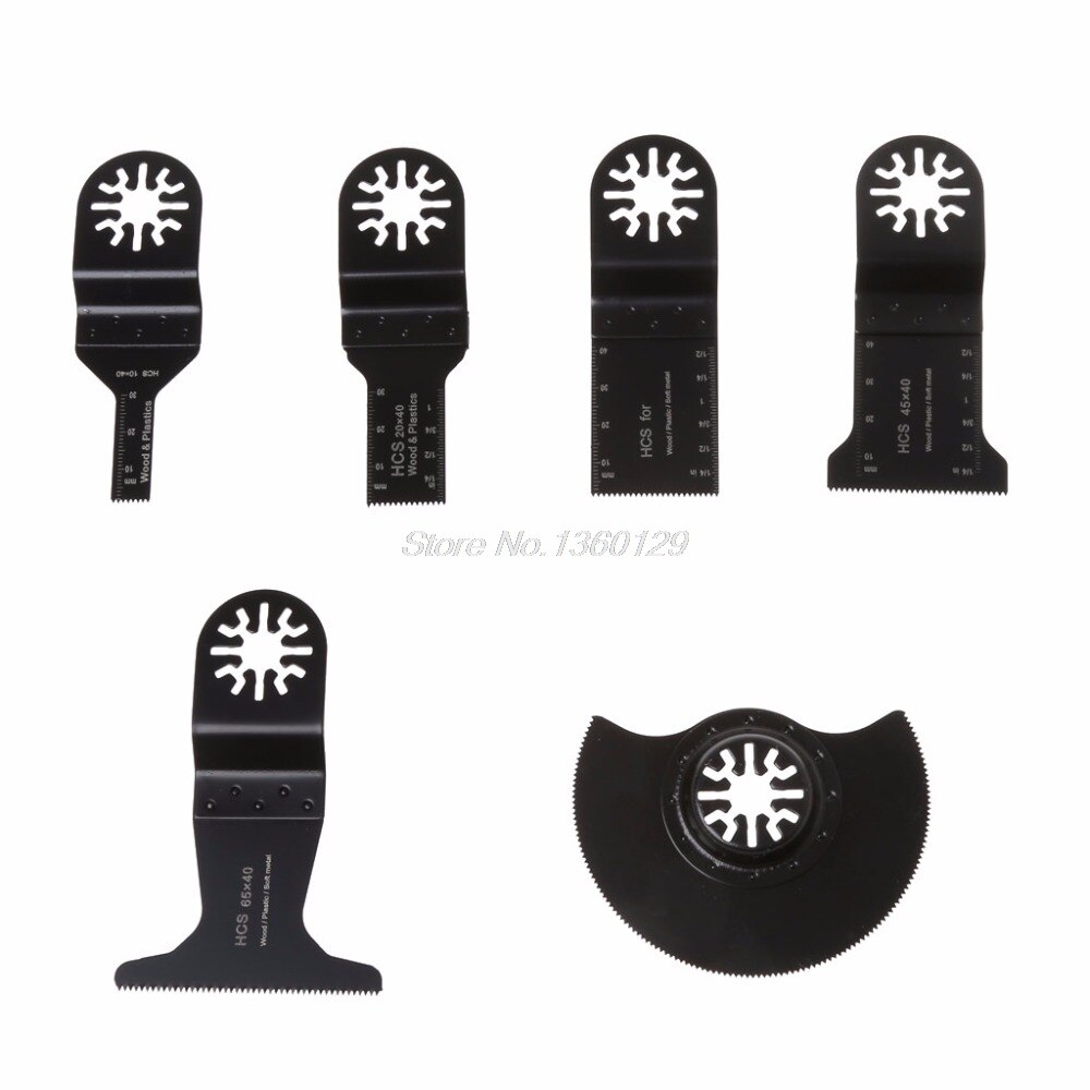 6PCS Sägeblätter Oszillierende Multi Tool Zubehör Kit Für FEIN BOSCH DEC07 &
