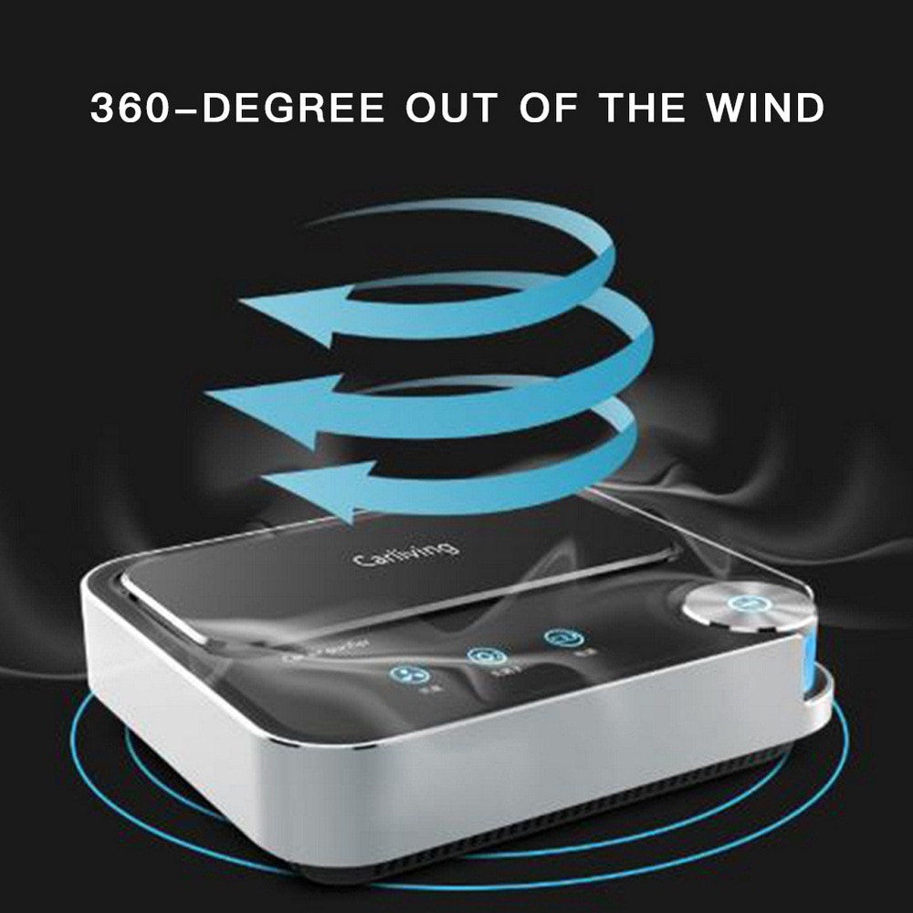 Purificador de aire para coche, ionizador de filtro de aire inteligente, 12V, iones negativos, detección de aire, purificador de aire para vehículo