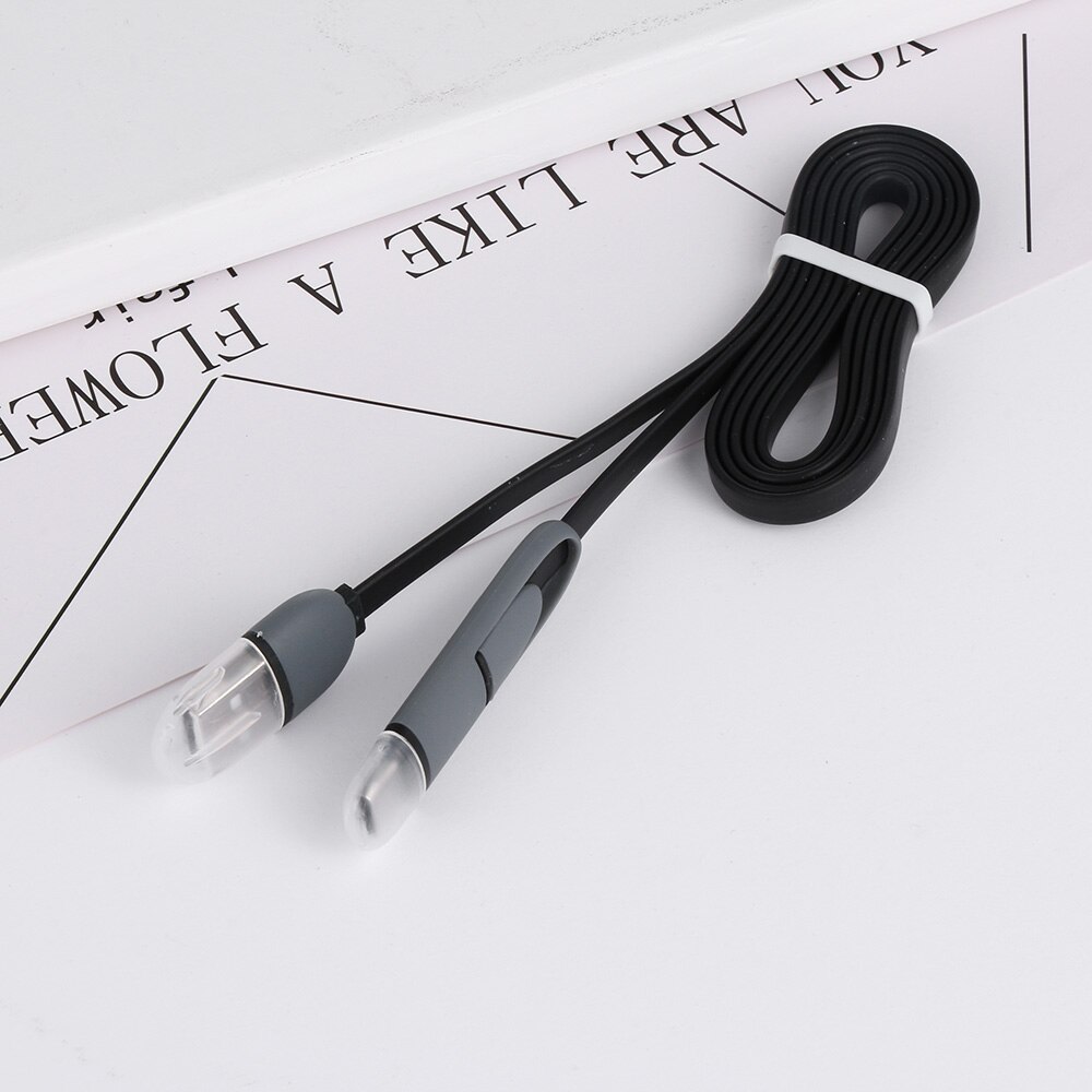 2 In 1 Oplaadsnoer USB-C Adapter Digitale USB 3.1 Type-C om Micro USB Converter Gegevens Charger kabel Smartphone Accessoires