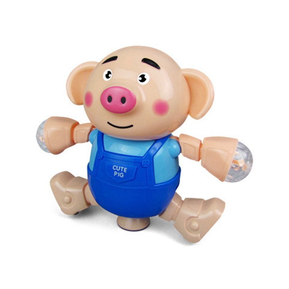 lindo algas baile cerdo cantando caminando con luz niños electrónicos Vocal juguetes para los niños de las niñas interactivo juguete