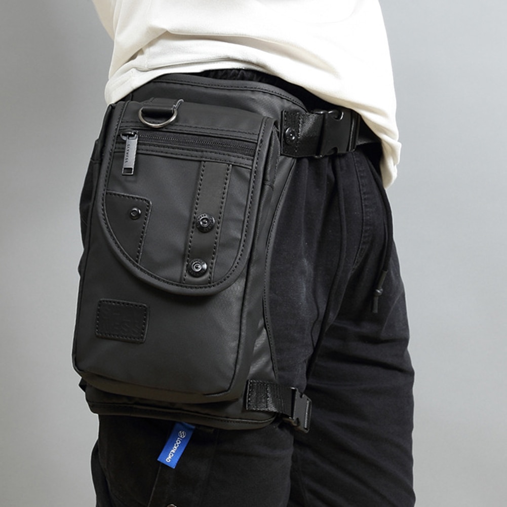 Bolsa de pierna de viaje para hombre, ligera, impermeable, para acampar al aire libre, hombro, cintura, pecho, diario