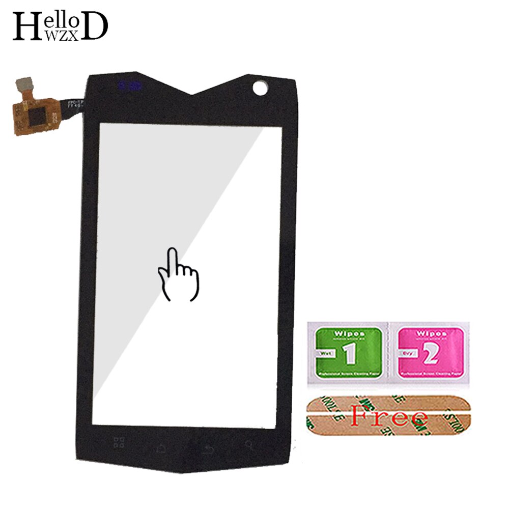Vidrio táctil para teléfono móvil de 4,0 pulgadas para Texet TM-4082R TM-4104R x-driver pantalla táctil de cristal Sensor de panel digitalizador herramientas adhesivas