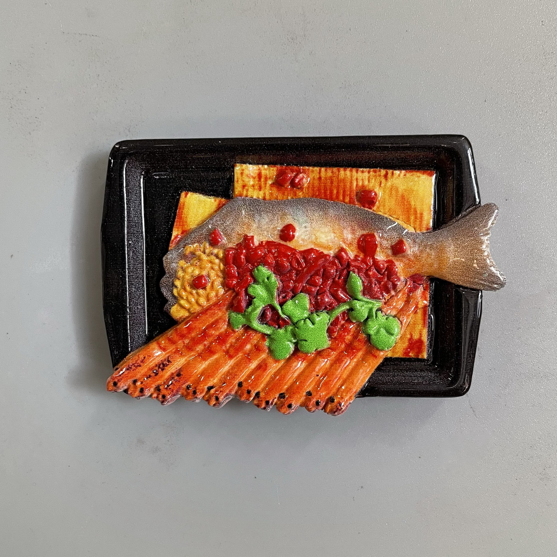 Voedsel koelkast magneet magneet schoolbord whiteboard sticker foto bericht magneet magnetische sticker notities vaste decoratie: YELLOW