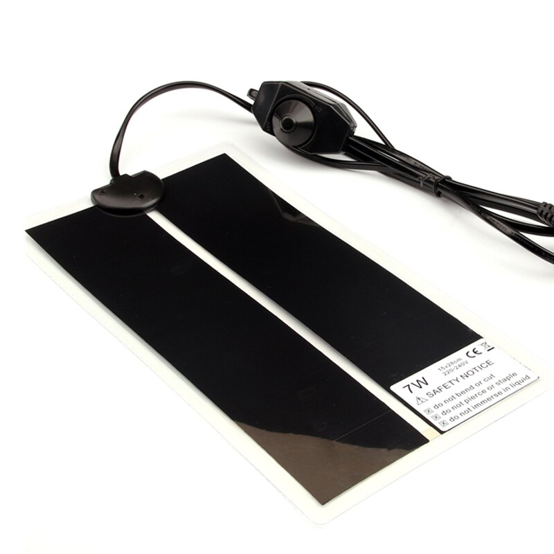 Tapete de aquecimento para répteis, para animais de estimação, controlador de temperatura ajustável, acessórios de répteis, esteira de calor de fazenda, 5-35w