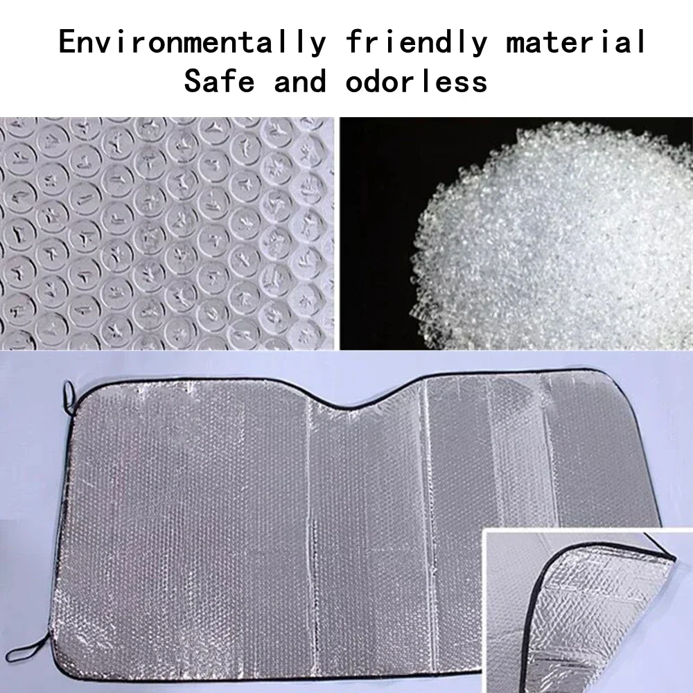 Sammenleggbar solskjerm til bil uv-beskyttelse foran og bakrute gardin solskjerm solskjerm til frontrute