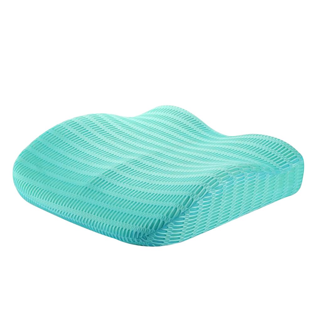 Memory foam svankstödskudde rygg midja ortopedisk kudde smärtlindrande kudde kompakt kudde flygkuddar: Grön