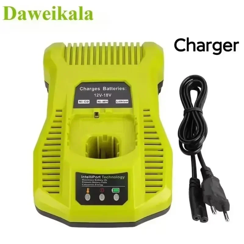 Original RYOBI 18V 6.0Ah 12.0Ah lithium battery+charger, compatible with P108/P104/P107 power tools RB18L50/RB18L20 battery pack