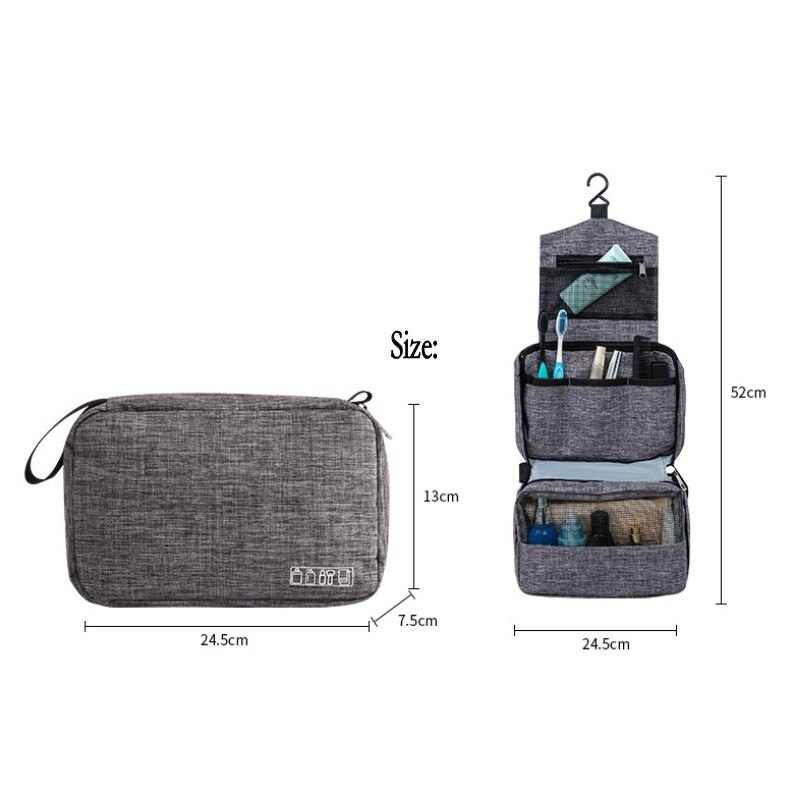 Travel Packing Cubes Organizers Waterproof Toiletry Storage Pouch Portable Hook Wash Cosmetic Bag Travel Accessories