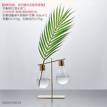 Dubbele rechte vaas - transparante glazen vaas - bloempot - woondecoratie - bol - hydrocultuur vaas - bruiloft woonaccessoires: B