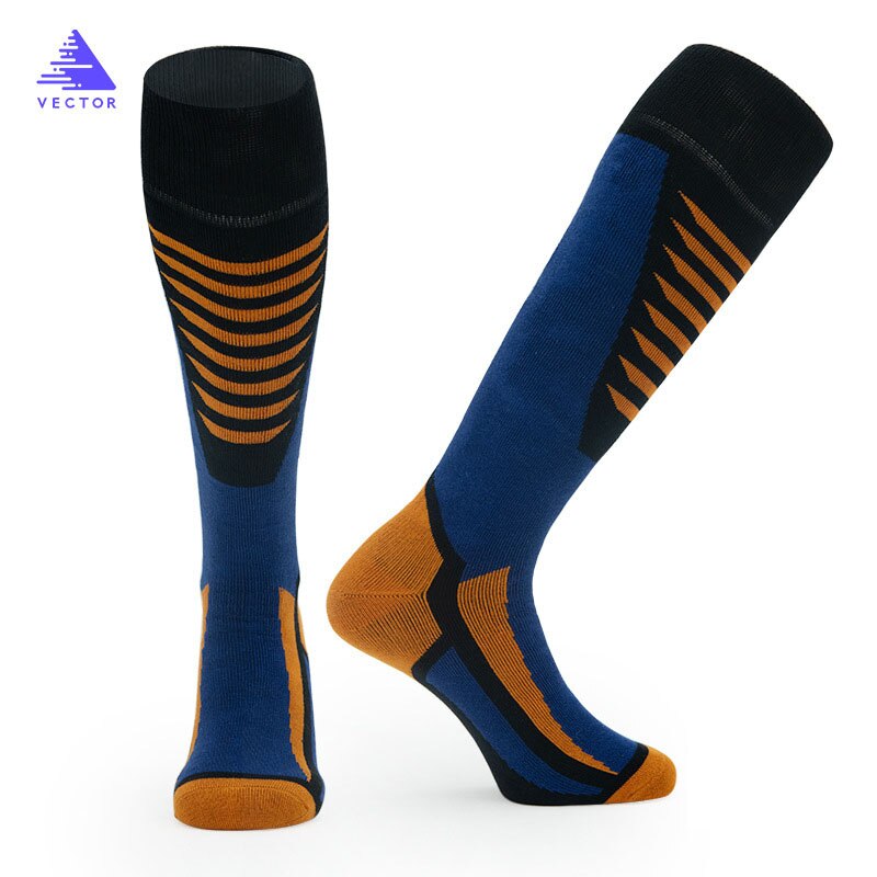 Ski Socks Thick Cotton Sports Snowboard Cycling Skiing Soccer Socks Men & Women Moisture Absorption High Elastic Socks: Color 08 / Female (35-39)