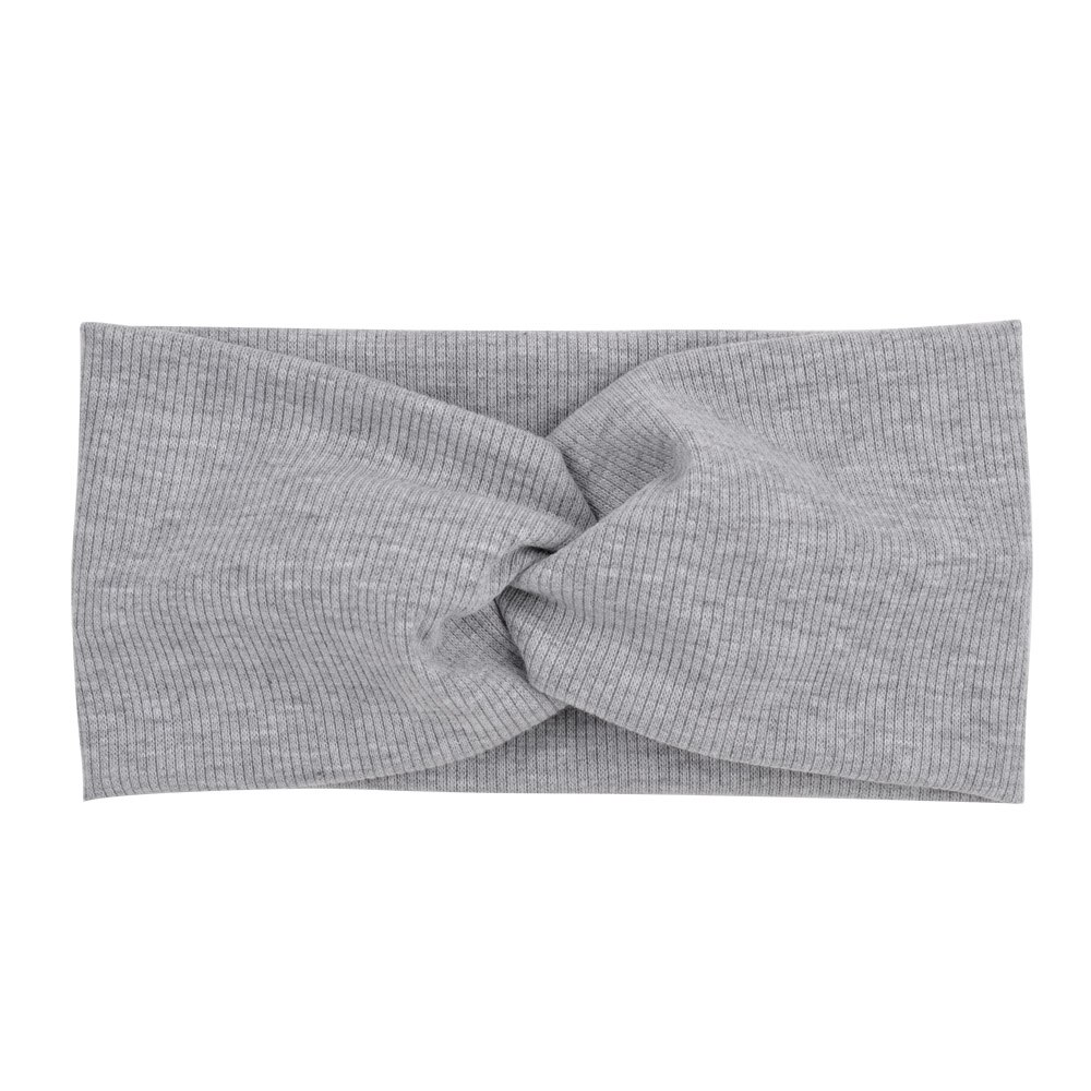 Bandeau Turban en coton pour femmes, couleur unie, bandeau à nœud pour filles, accessoires pour cheveux, bandeau élastique torsadé pour femmes: 9