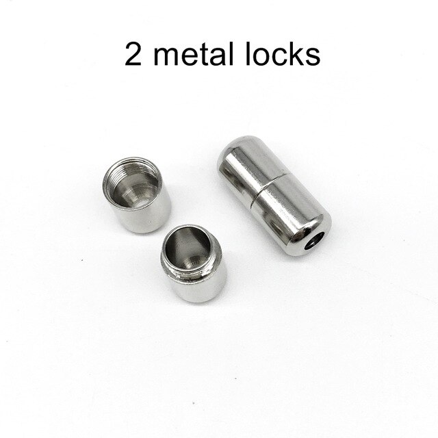2 st  /1 set metallskosnören låstillbehör utan knytskosnören metall spetslås gör-det-själv-sneaker-kit spetsspänne\"guld silver"