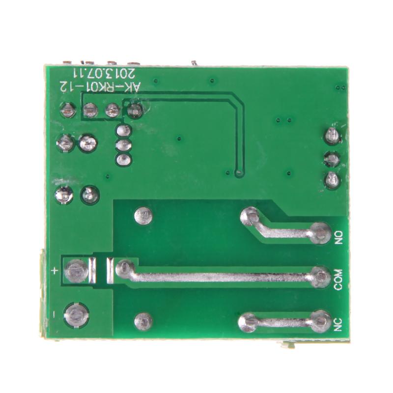 DC12V DC12V 10A 1CH Wireless Remote Control Switch Transmitter with Receiver 35 mm * 32 mm * 17 mm Transmitter with battery