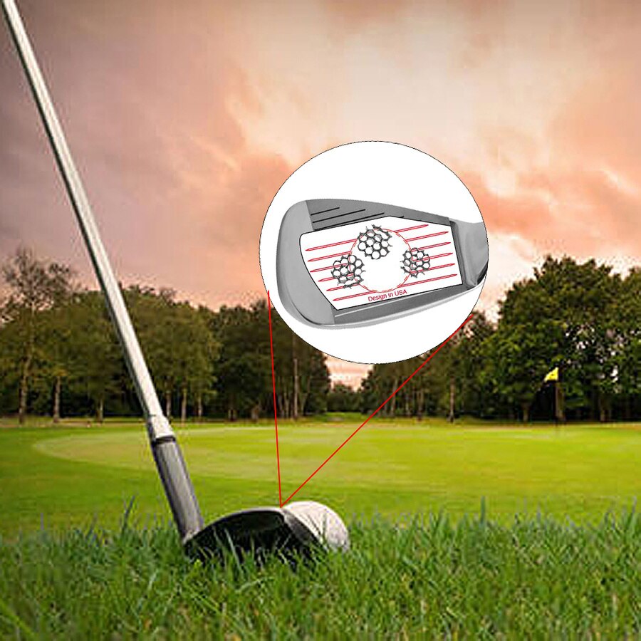 125 pçs ferramenta de auxílio à formação do balanço do golfe etiquetas de fita impacto ferros profissional bola bater board recorder transporte da gota