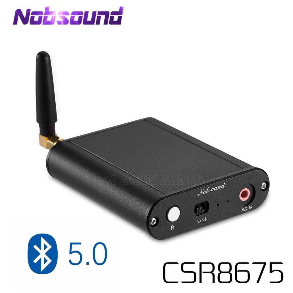 Nobsound Mini Bluetooth 5.0 HiFi Lossless Zender CSR8675 Draadloze Adapter OPT/COAX/AUX 24Bit APTX-HD