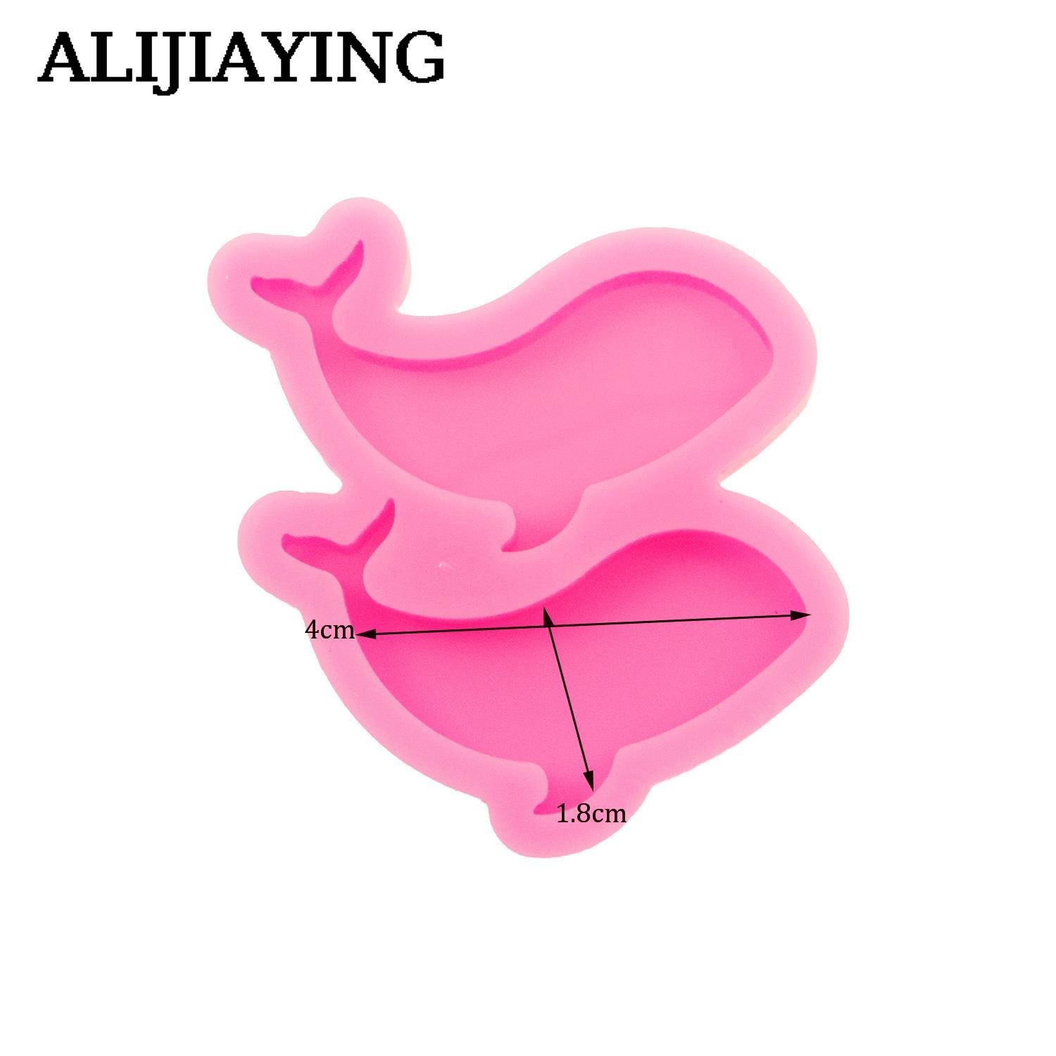 DY1537 Glossy Mini Dolphin Epoxy Resin Silicone Molds Crafts Art, Cat Fondant Chocolate Candy DIY Cake Mould